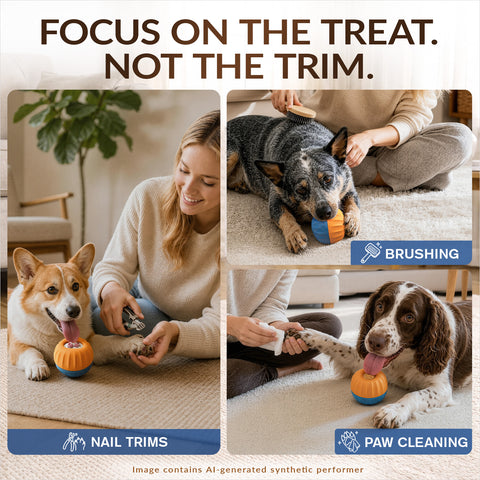 KADTC FrostLick 3-in-1, M Size, Frozen Treat Dog Toy, Kibble Dispenser Ball