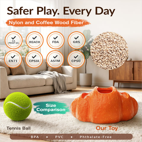 KADTC - All in ONE - 3 in 1 - Large Size Indestructible Croissant Dog Fillable Toy Peanut Butter Filler Freeze Frozen Lick Treat Tray Durable Tough Chew Toys for Aggressive Chewers Breed Dogs