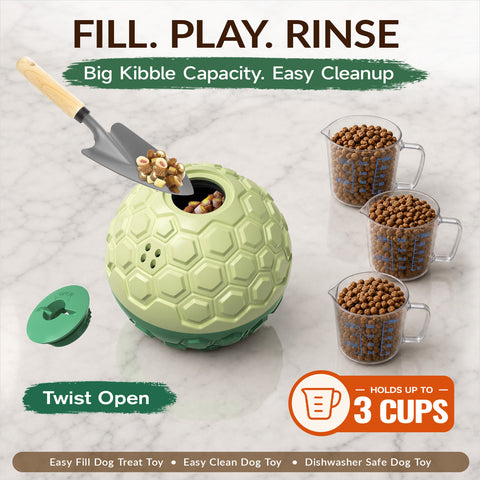 KADTC XL Rolling Dog Treat Dispenser Toys, Wobble Giggle Ball & Slow Feeder