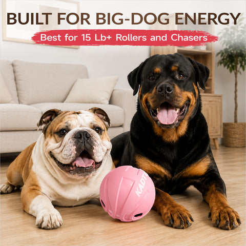 KADTC XL, Rolling Dog Treat Dispenser Toys Wobble Giggle Ball Slow Feeder