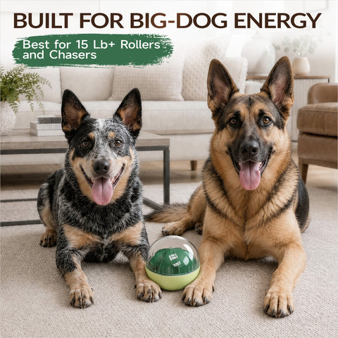KADTC XL Rolling Dog Treat Dispenser Toys Wobble Giggle Ball, Slow Feeder