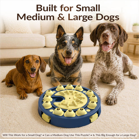 KADTC Dog Puzzle Toy 3 Levels of Step-by-Step Challenge,4 Ways to Play