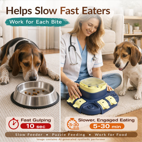 KADTC 2-Level Dog Puzzle Feeder Toy