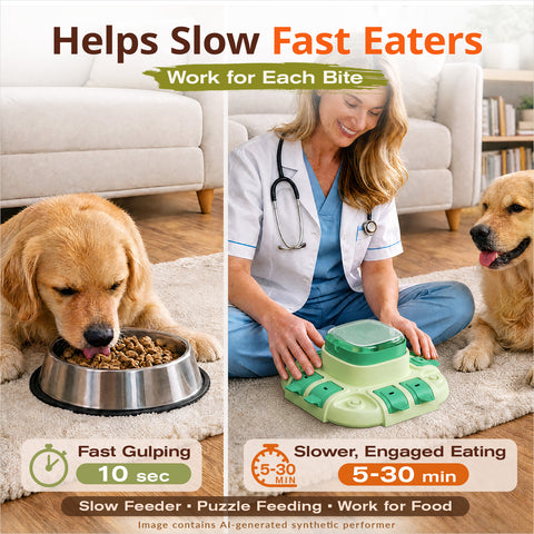 KADTC 2-Level Dog Puzzle Feeder Toy