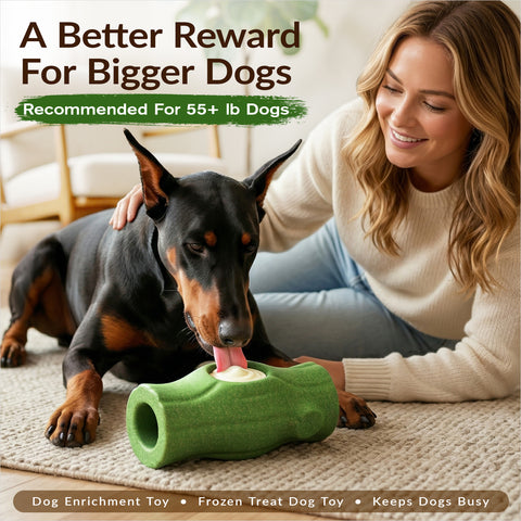 KADTC 3 in 1 XXL Size Durable Dog Frozen Treat Toy & Chew & Fillable Toy