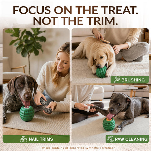 KADTC L, 3 in 1, Frozen Treat Dog Lick Ball & Kibble Dispenser & Chew Toy