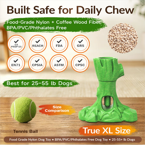 KADTC 3 in1 Durable Bully Stick Holder & Chew & Fillable Toys