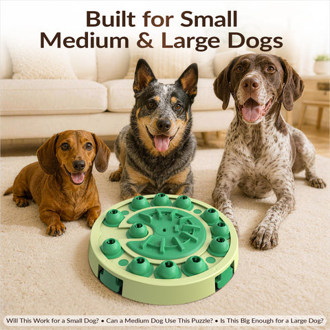 KADTC Dog Puzzle Toy 3 Levels of Step-by-Step Challenge,4 Ways to Play