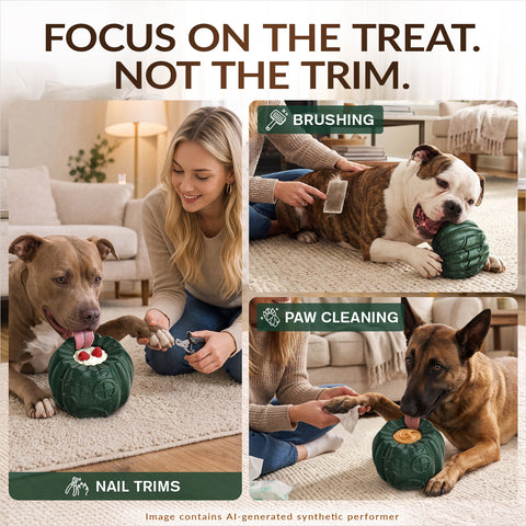 KADTC L, 3-in-1, Freeze Treat Dog Toy & Kibble Dispenser & Chew & Lick Ball