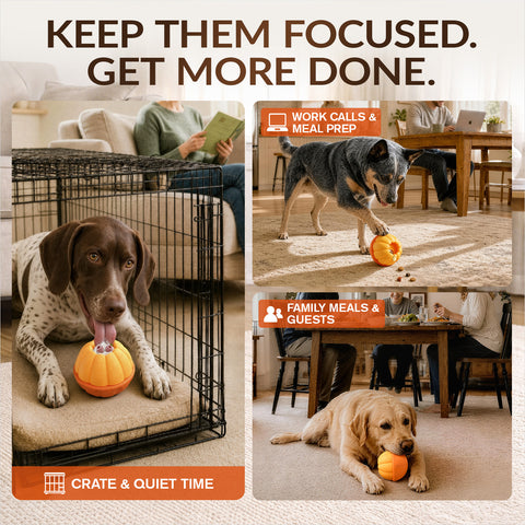 KADTC 3 IN 1 Dog Enrichment Toy Freeze & Chew & Dispensing Ball