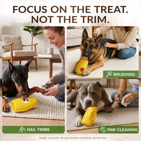 KADTC 3 in 1 Large Size Durable Dog Frozen Treat Toy & Chew & Fillable Toy
