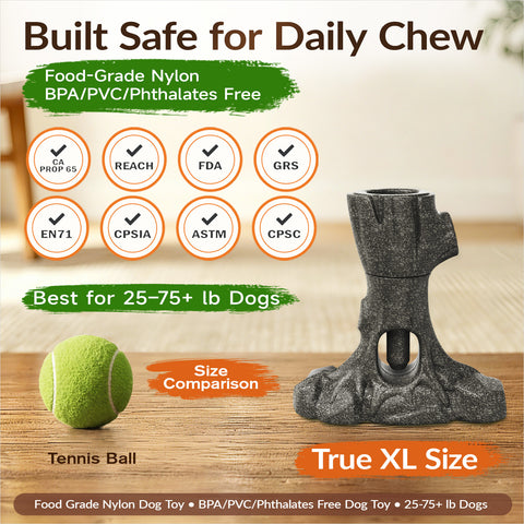 KADTC 3-in-1 Dog Bully Stick Holder, Lick & Chew Toy for Aggressive Chewers