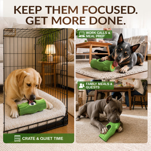 KADTC 3 in 1 X-Large Size Durable Dog Frozen Treat Toy & Chew & Fillable Toy