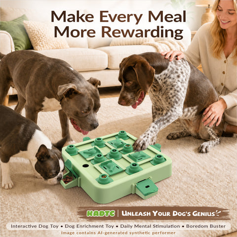 KADTC 3 Levels IN 1 Dog Chess Puzzle Toy Easy-to-Advanced