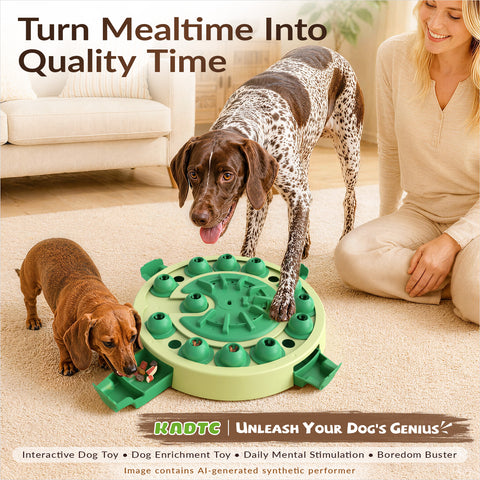 KADTC Dog Puzzle Toy 3 Levels of Step-by-Step Challenge,4 Ways to Play