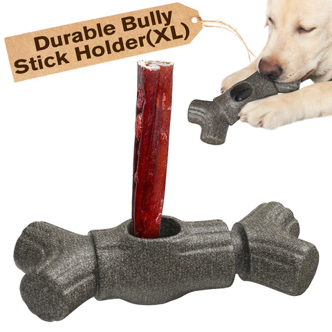 KADTC Dog Bully Stick Holder and Durable Indestructible Chew Toy