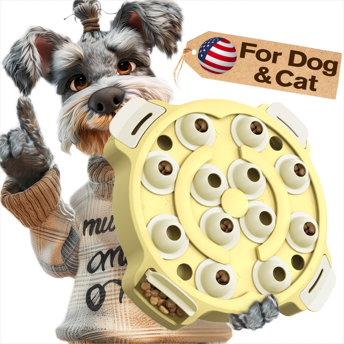KADTC Dog Maze Puzzle Toy from United States Puppy Mind Games Brain Mental Stimulation Mentally Stimulating Keep Them Busy Boredom Busters Enrichment Interactive Toys Small/Medium/Large Dogs