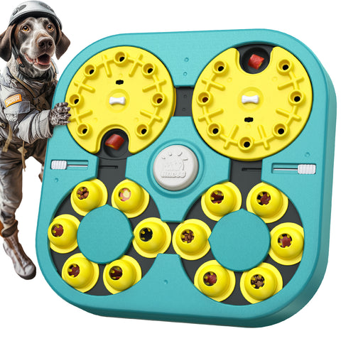 KADTC U.S. Brand Design Extra-Large Size - Difficult 5 Levels of Challenge - 6 Ways to Play - Expert Dog Puzzle Toy For Smart Dogs Hard Puzzles Mental Stimulation Brain Toys Christmas & New Year Gift