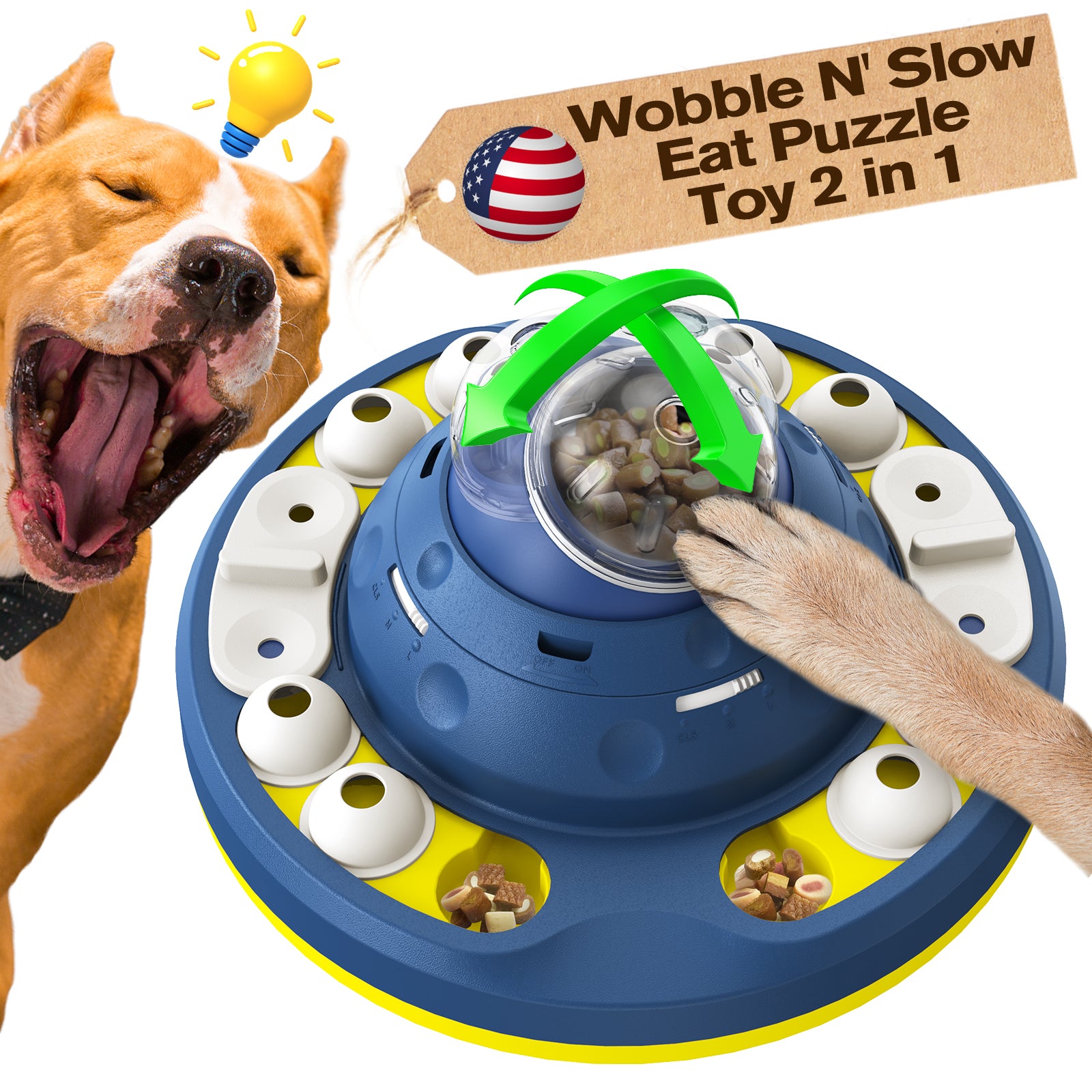 KADTC Level in Advanced Dog Wobble Puzzle Toy For Smart Small