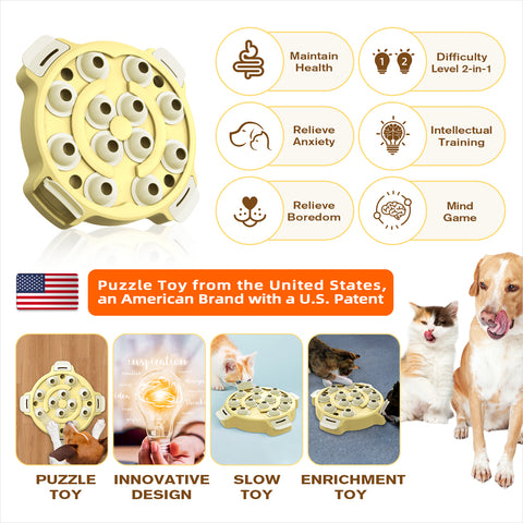 KADTC Dog Maze Puzzle Toy from United States Puppy Mind Games Brain Mental Stimulation Mentally Stimulating Keep Them Busy Boredom Busters Enrichment Interactive Toys Small/Medium/Large Dogs