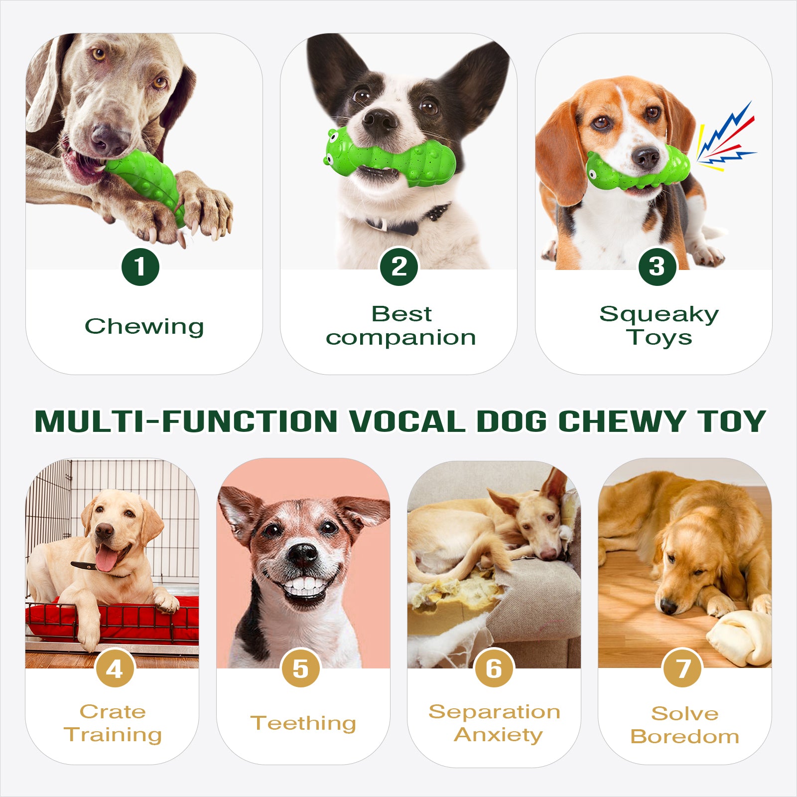 Interactive dog outlet crate toys