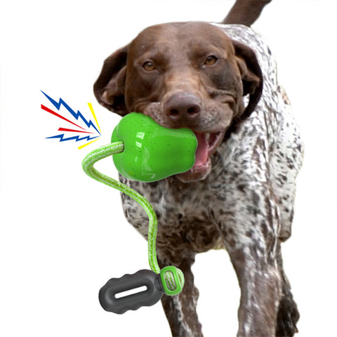 KADTC  Dog  Chew  Toys  For  Aggressive  Chewers  Indestructible  Tough  Durable  Squeaky  Interactive  Puppy  Toy  Teeth  Outdoor  Fetch  Apple  Pet  Toy