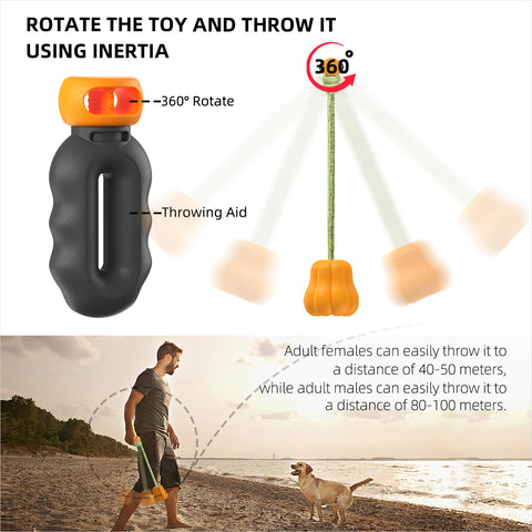 KADTC Dog Chew Toys for Aggressive Chewers Indestructible Tough Durable Squeaky Interactive Puppy Toy Teeth Squeaky Pumpkin Pet Teeth Grinding Toy