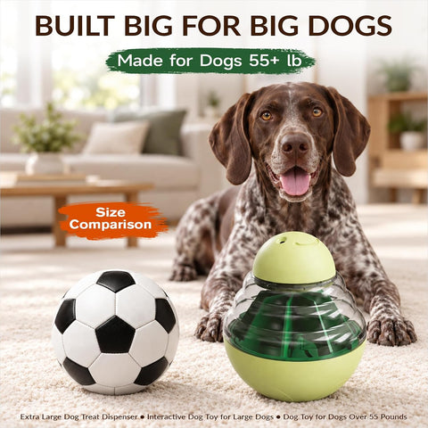 KADTC XXL Size, Wobble Treat Dispenser Dog Toy Puzzle Feeder for Large Dogs