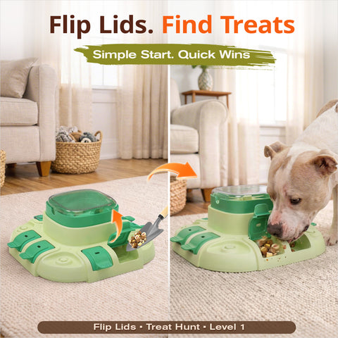 KADTC 2 IN 1 Levels Dog Puzzle Feeder Toy