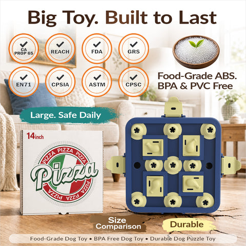 KADTC 3-Level Dog Chess Puzzle Toy, Easy to Advanced