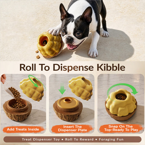 KADTC 3-in-1 Durable Dog FrostLick Toy,U.S. Brand & Design,Long-Lasting,Large Capacity Fillable Treat Ball, Freeze-and-Play Lick Cup & Food Dispenser, Indestructible Chew Toy for Dogs Boredom Buster