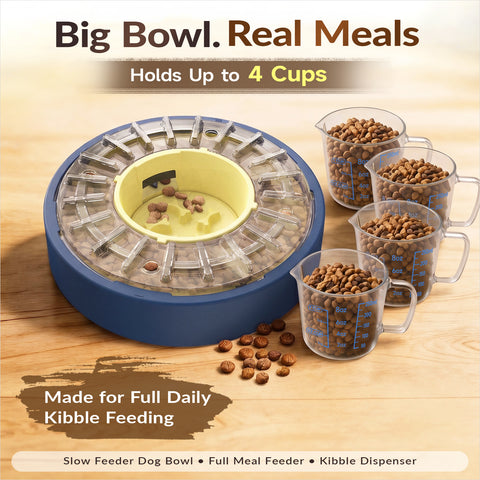 KADTC 560 Min Adjustable Spinning Dog Slow Feeder Bowl  Kadtc Pet  Supplies INC