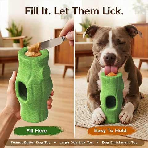 2 PCS KADTC XXL 3-in-1 Durable Dog Enrichment Toy - Long-Lasting Fillable & Frozen Lick Toy - No-Transfer Freeze & Play -Mess-Free - Ultimate Boredom Buster & Tough Chew Toys for Large Dogs