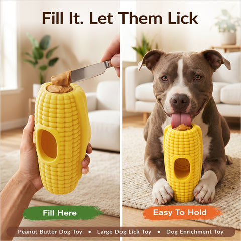 KADTC 3 in 1 Large Size Durable Dog Frozen Treat Toy & Chew & Fillable Toy