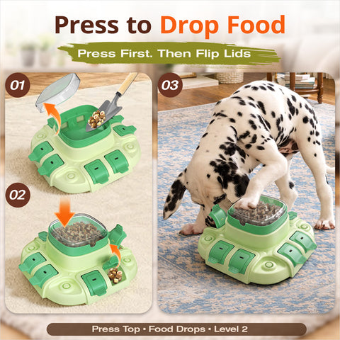 KADTC 2 IN 1 Levels Dog Puzzle Feeder Toy