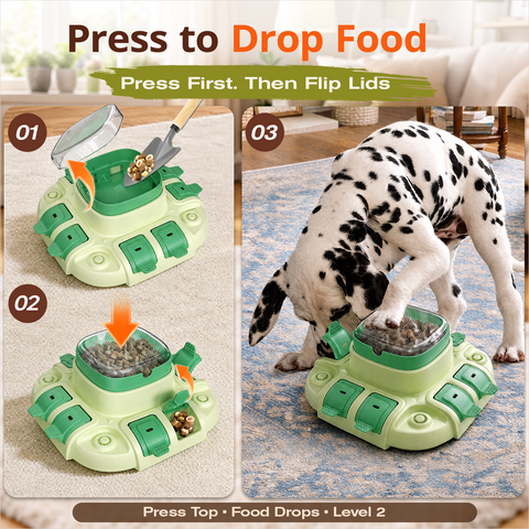 KADTC 2 IN 1 Levels Dog Puzzle Feeder Toy