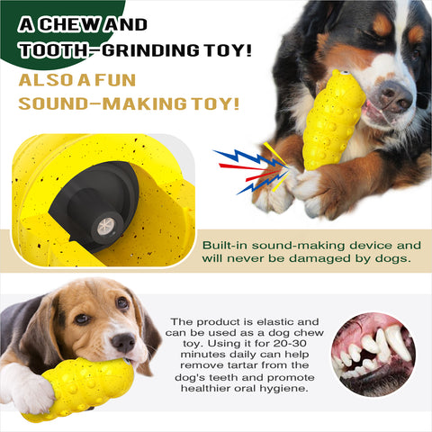 KADTC Dog Chew Toys for Aggressive Chewers Indestructible Tough Durable Squeaky Interactive Puppy Fun Teeth Toothbrush Doggie Toy For Small Medium Large Dogs Breed Birthday Gift