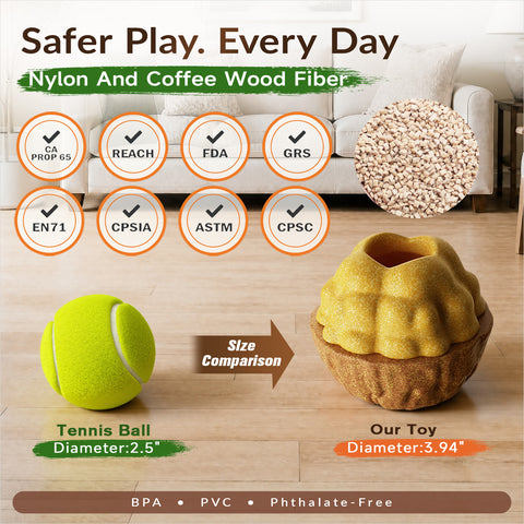 KADTC 3-in-1 Durable Dog FrostLick Toy,U.S. Brand & Design,Long-Lasting,Large Capacity Fillable Treat Ball, Freeze-and-Play Lick Cup & Food Dispenser, Indestructible Chew Toy for Dogs Boredom Buster