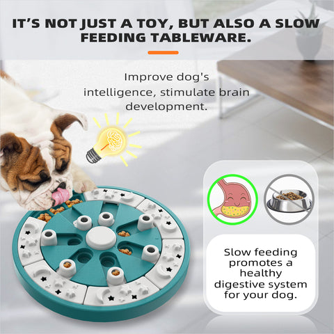 KADTC Dog Puzzle Toys For Small/Medium/Large Dogs Food Puzzles Treat Dispenser Feeding Pet SLow Blow Puppy Brain Toy Mental Stimulation Interactive Mind Games Boredom Mentally Stimulating Enrichment