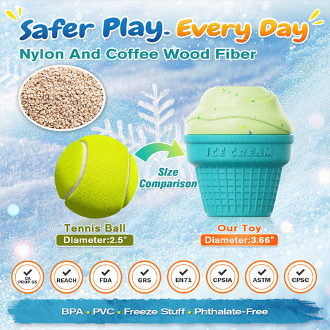 KADTC 3 in 1 Large-Size Durable Dog Fillable & Frozen Lick Treat Toy No-Transfer Freeze & Play Mess-Free Ultimate Boredom Buster, Kibble Dispenser Food Ball & Tough Dogs Chew Toys BPA-Free & Safe