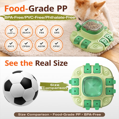 KADTC 2 IN 1 Levels Dog Puzzle Feeder Toy