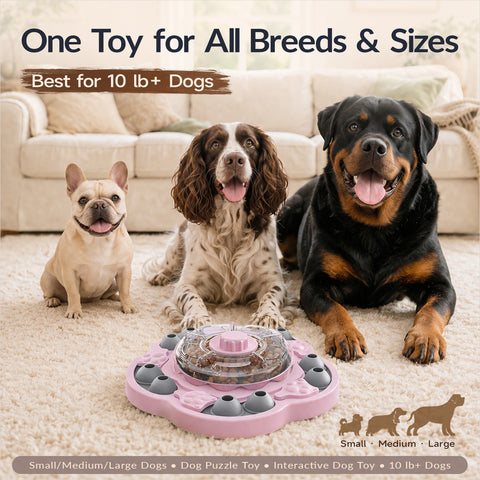 KADTC 3-Level Dog Puzzle Feeder for small, medium, and large dogs