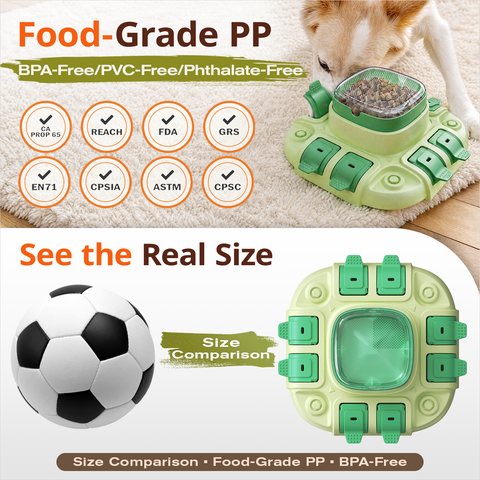 KADTC 2 IN 1 Levels Dog Puzzle Feeder Toy