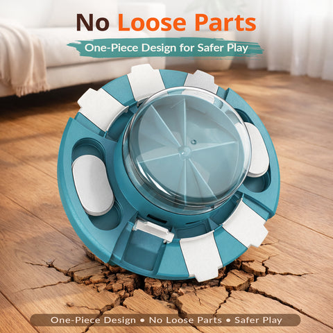 KADTC 2-Level Diner Dog Puzzle Feeder showing integrated no-loose-parts design for puzzle feeding
