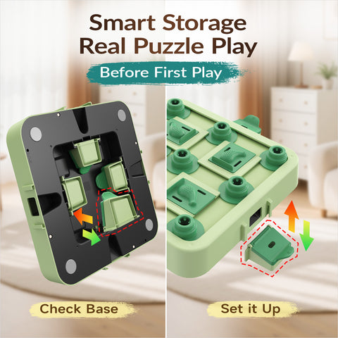 KADTC 3 Levels IN 1 Dog Chess Puzzle Toy Easy-to-Advanced