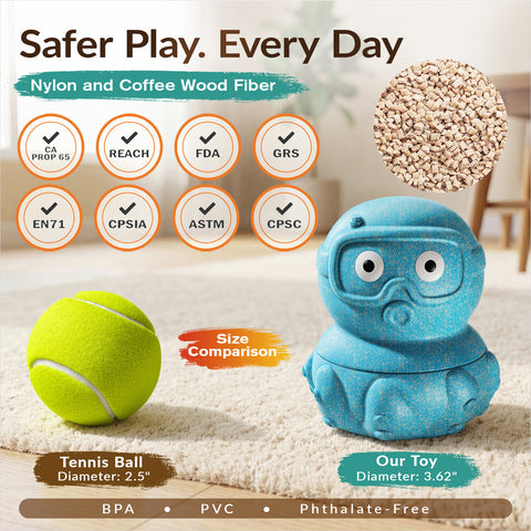 KADTC 3 in 1 Large-Size Octopus Dog Fillable Lick Treat Toy,Long-Lasting Ultimate Boredom Buster, Kibble Dispenser Food Ball & Dogs Chew Toys BPA-Free