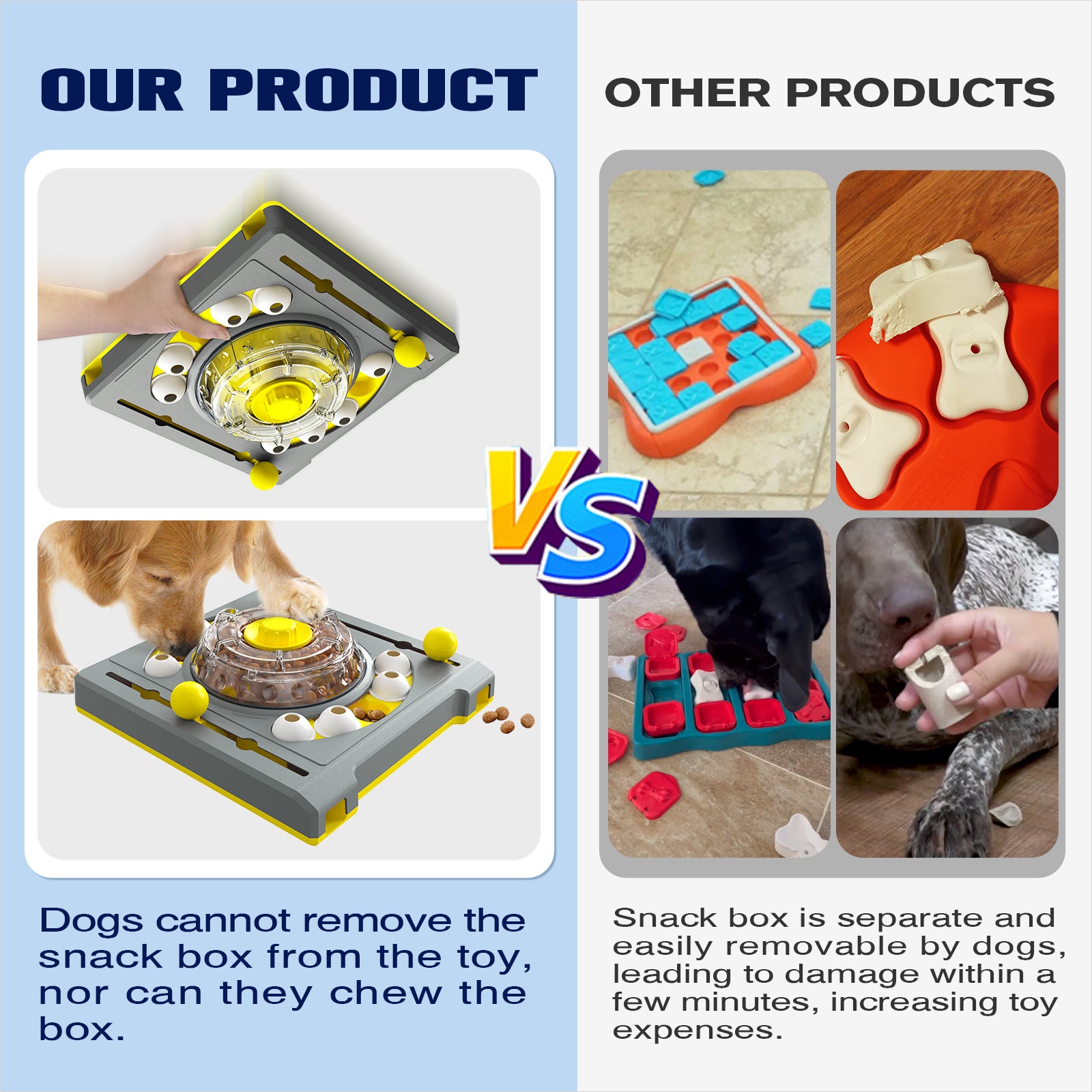 KADTC Dog Puzzle Toy For Small/Medium/Large Dogs Slow Feeder Puzzles F –  Kadtc Pet Supplies INC