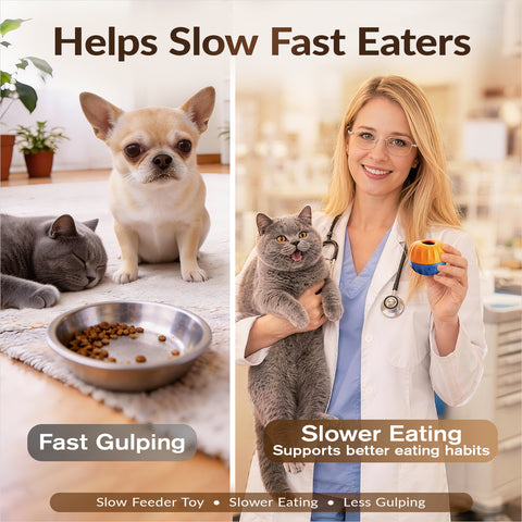 KADTC 3-in-1 Dog Enrichment Toy Fillable & Freeze & Treat Dispenser & Chew