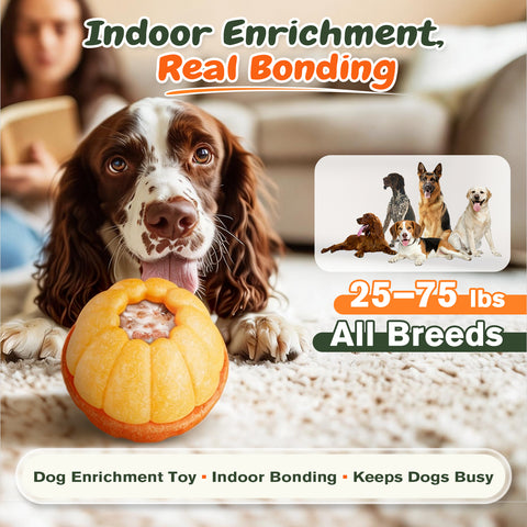 KADTC 3 IN 1 Dog Enrichment Toy Freeze & Chew & Dispensing Ball