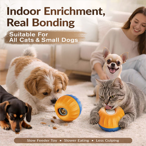 KADTC 3-in-1 Dog Enrichment Toy Fillable & Freeze & Treat Dispenser & Chew